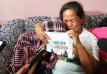 Nilda Villamonte of La Carlota City, Negros Occidental tightly embraces her 12-year-old daughter after they were reunited in Bacolod City on Saturday. The girl, whom she thought was attending a dance practice, was among the 14 minors arrested by authorities during a raid in Barangay Bata on Thursday. NANETTE L. GUADALQUIVER/PNA