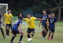 A Sagay City FC player controls the ball while being hounded by a CPU player. PHOTO COURTESY OF FIVE MINUTES OF ADDED TIME BLOG