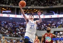 Ateneo sweeps elims, enters UAAP finals Negrense Samjosef Belangel of Ateneo Blue Eagles goes for a layup. UAAP PHOTO