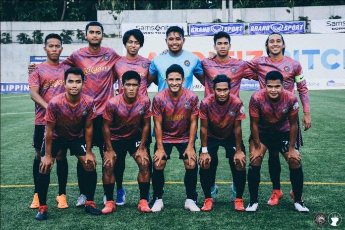Stallion Laguna FC, now with three points, is tied with Kaya Futbol Club-Iloilo on top of the three-team Group B in the 2019 Philippines Football League - Copa Paulino Alcantara. PHOTO FROM STALLION LAGUNA FC FACEBOOK PAGE