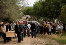 Families grieve for relatives slain in Mexico