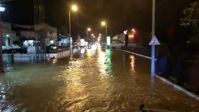 5 dead as storm hits Iberian Peninsula A flooded street is pictured as Storm Elsa sweeps through Trofa in Porto, Portugal on Dec. 20 in this still image taken from a social media video. REUTERS