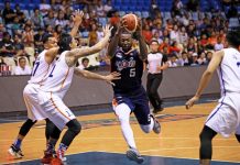 Allen Durham and the Meralco Bolts will battle it out one last time with the TNT KaTropa tonight to complete the finals cast of the 2019 PBA Governors’ Cup. PBA PHOTO