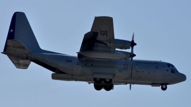 C-130 Hercules transport aircraft The C-130 Hercules transport aircraft with 38 people on board has disappeared en route to Antarctica on Monday, according to Chile’s air force. BBC