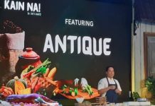 Chef Jose Ramlo Villaluna demonstrates how to cook his creation “Pasta Porbida” or chicken adobo during the Kain Na! Culinary and Travel Festival of the Department of Tourism Region 6 in Iloilo City on Dec. 7. PNA/ANNABEL CONSUELO J. PETINGLAY
