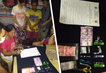Claudine Alianza, Ged Weber, PJ Hechanova, and Gilberto Mallari were nabbed in an entrapment operation in Barangay 3, Bacolod City on Dec. 16. POLICE STATION 2/BCPO