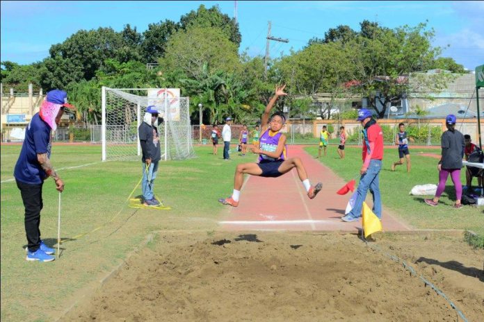 Daryl John Bantiling Daryl John Bantiling captures the gold medal in elementary boys long jump of the ongoing 2019 Iloilo School Sports Council Meet at the Iloilo Sports Complex. IAN PAUL CORDERO/PN