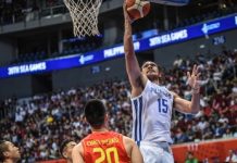 Gilas men crush Vietnam squad Gilas Pilipinas’ June Mar Fajardo easily scores against a Vietnamese defender. RAPPLER PHOTO