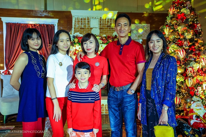 The Tiongco family (from left) Mary, Maria Cecilia, Thirdy, Mom Ms. Sheilla, Dad Dr. Napoleon, and Judith Marie