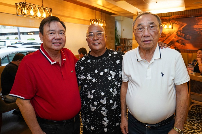 Iloilo City mayor Jerry Treñas, interior designer and architect Edgardo “Edgar” Lopez Suelo, and businessman and Tan family patriarch Alfonso Tan