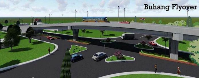 Iloilo Flyovers A perspective of the flyovers in Barangay Buhang, Jaro, Iloilo City. The flyover would be implemented by the Iloilo City District Engineering Office. PHOTO COURTESY OF DPWH