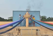 3rd District gains lead in ISSC Meet INTEGRATED MEET. Players light this sports urn to officially start the 2019 Iloilo Schools Sports Council Meet at the Iloilo Sports Complex in La Paz, Iloilo City on Dec. 7, 2019. This annual sports event aims to select Iloilo city and province’s athletes to the Western Visayas Regional Athletic Association Meet next year. 📸 IAN PAUL CORDERO/PN