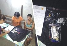 Raquel Cantiller and Roberto Natividad were arrested in an entrapment operation in Barangay 17, Bacolod City on Dec. 17. POLICE STATION 2/BCPO