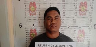 Reuben Gyle Severino was arrested in a shooting incident in Barangay Salvacion, Murcia, Negros Occidental on Dec. 14. MURCIA MUNICIPAL POLICE STATION