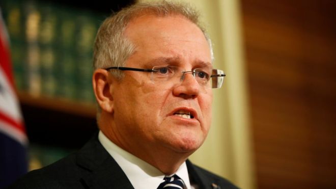 Scott Morrison Australian Prime Minister Scott Morrison apologizes on Friday for taking a leave amid the bushfire crisis. GETTY IMAGES