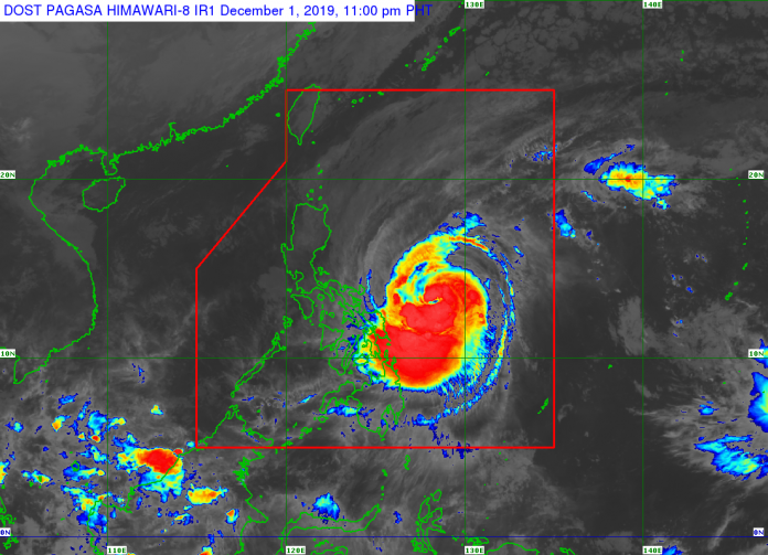 Typhoon “Tisoy” Photo courtesy of DOST PAGASA