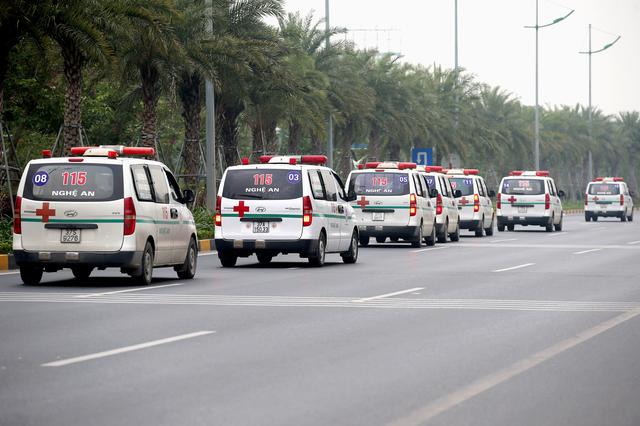 Vietnam receives remains of all British truck victims Ambulances believed to be carrying some of the bodies of victims found dead in a truck container in the United Kingdom, leave Noi Bai airport in Hanoi, Vietnam on Nov. 30. REUTERS/STRINGER