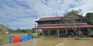 The front portion of a multi-purpose building in Barangay Agbalo, Panay, Capiz on Dec. 26, 2019 was inundated due to typhoon “Ursula.” As of Jan. 4, around 4,664 persons, mostly from this province, are still in evacuation centers, says May Rago-Castillo, information officer of the Department of Social Welfare and Development in Western Visayas. IAN PAUL CORDERO/PN