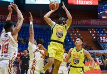 Bacolod outlasts Basilan in Maharlika basketball Ilonggo Yankie Haruna of Bacolod Master Sardines converts an inside basket. MPBL PHOTO.
