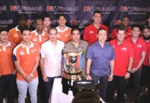 Barangay Ginebra San Miguel Kings and Meralco Bolts begin their chase for the 2019 PBA Governors’ Cup trophy in Game 1 of the finals tonight at the Smart Araneta Coliseum. PBA PHOTO