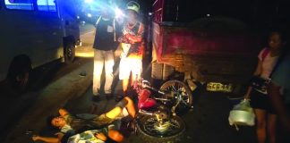 These victims sustain injuries on the body after a road crash in Barangay Salvacion, Murcia, Negros Occidental on Jan. 8. MURCIA MUNICIPAL POLICE STATION/NOCPPO