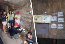 Drug suspect Reymar Abada sits handcuffed after police nabbed him in an entrapment operation in Barangay Banago, Bacolod City on Jan. 4. POLICE STATION 3/BCPO