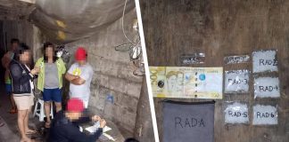 Drug suspect Reymar Abada sits handcuffed after police nabbed him in an entrapment operation in Barangay Banago, Bacolod City on Jan. 4. POLICE STATION 3/BCPO