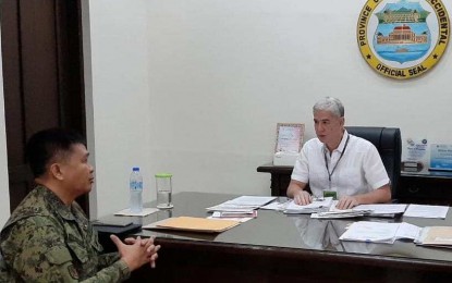 Colonel Inocencio Pasaporte Colonel Inocencio Pasaporte, commander of the Philippine Army’s 303rd Infantry Brigade, paid a courtesy call on Gov. Eugenio Jose Lacson in Bacolod City on Jan. 20. 303RD INFANTRY BRIGADE/PHILIPPINE ARMY