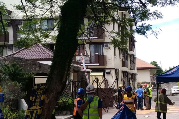 DMCI vows to pay owners of ‘quake-hit’ condo units PHOTO COURTESY OF ABS-CBN NEWS