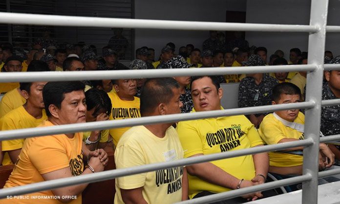 Datu Andal “Unsay” Ampatuan Jr. Datu Andal “Unsay” Ampatuan Jr. and other accused in the Maguindanao massacre case await the court verdict on Dec. 19, 2019. CNN PHILIPPINES