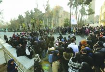 Iran makes first arrests over downed airliner Iranian students gather for a demonstration over the downing of a Ukrainian airliner at Tehran University on Tuesday, in a fourth day of protests in the capital