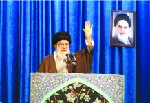 Khamenei: Iran’s strikes at U.S. targets show ‘hand of God’ Iran's Supreme Leader Ayatollah Ali Khamenei gestures as he delivers Friday prayers sermon, in Tehran, Iran Jan. 17, 2020. OFFICIAL KHAMENEI WEBSITE/ REUTERS