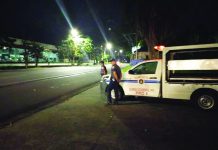 P33-K ‘shabu’ seized Policemen conduct mobile patrol in the boundary area and access road of Talisay City, Negros Occidental on Jan. 16. TALISAY CITY LGU