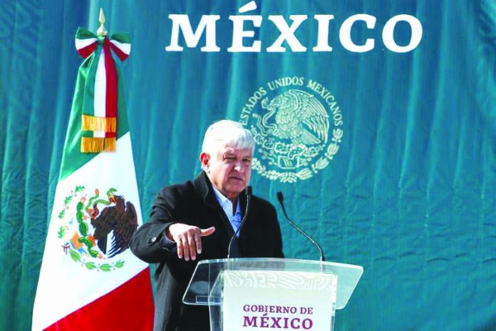 Mexican President Andres Manuel Lopez Obrador Mexican President Andres Manuel Lopez Obrador gestures as he speaks during his visit to the Mexican-American Mormon community in La Mora, Sonora, Mexico on Jan. 12. REUTERS/CARLOS JASSO
