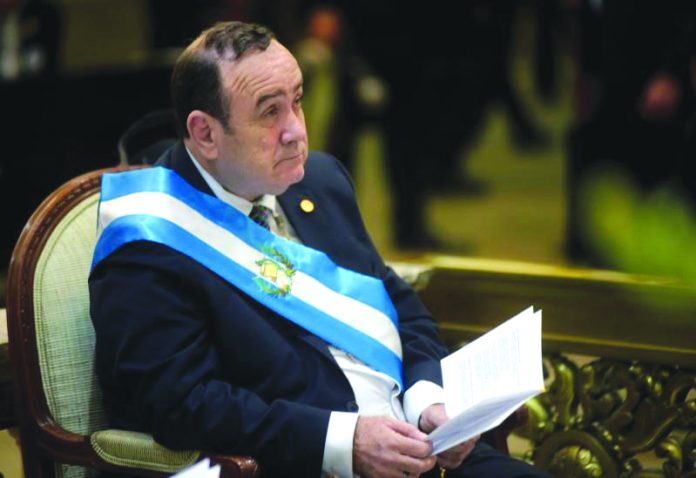 President Alejandro Giammattei President Alejandro Giammattei takes part in a mass inside the Metropolitan Cathedral after his swearing-in ceremony in Guatemala City, Guatemala on Jan.14. REUTERS/FABRICIO ALONSO