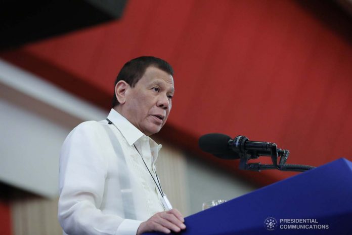 President Rodrigo Duterte President Rodrigo Roa Duterte delivers a speech during the Annual General Membership Meeting of the Philippine Military Academy Alumni Association Inc. at the Philippine International Convention Center in Pasay City on January 21, 2020. ALFRED FRIAS/PRESIDENTIAL PHOTO