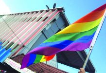 A rainbow flag is raised during a Pride March in Manila. The Supreme Court on Monday denied with finality the petition to legalize same-sex marriage in the Philippines. ABS-CBN NEWS