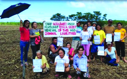 Region- Negros The Department of Agrarian Reform installed and gave land titles to farmer-beneficiaries in Barangay Nanca. DAR NEGROS OCCIDENTAL