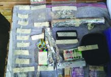 Drug den dismantled in San Carlos City; 6 nabbed Authorities seized these sachets of suspected and drug paraphernalia in a sting operation in Barangay 5, San Carlos City, Negros Occidental. PDEA REGION 6