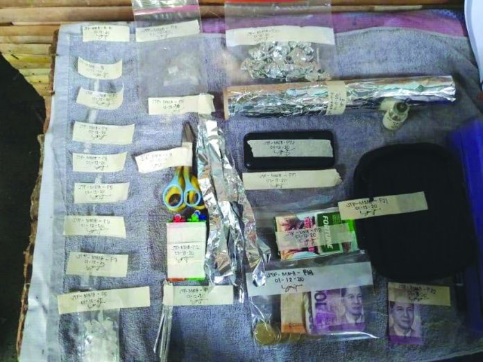 San Carlos City Drugs Authorities seized these sachets of suspected and drug paraphernalia in a sting operation in Barangay 5, San Carlos City, Negros Occidental. PDEA REGION 6