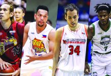 San Miguel’s June Mar Fajardo, Talk N’ Text’s Jason Castro, NorthPort’s Christian and Columbian Dyip’s Jaymar Perez are the contenders of the PBA Season 44 MVP award. CNNPHILIPPINES PHOTO