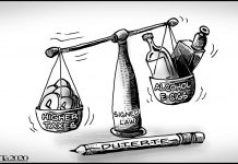 Editorial cartoon for January 30, 2020