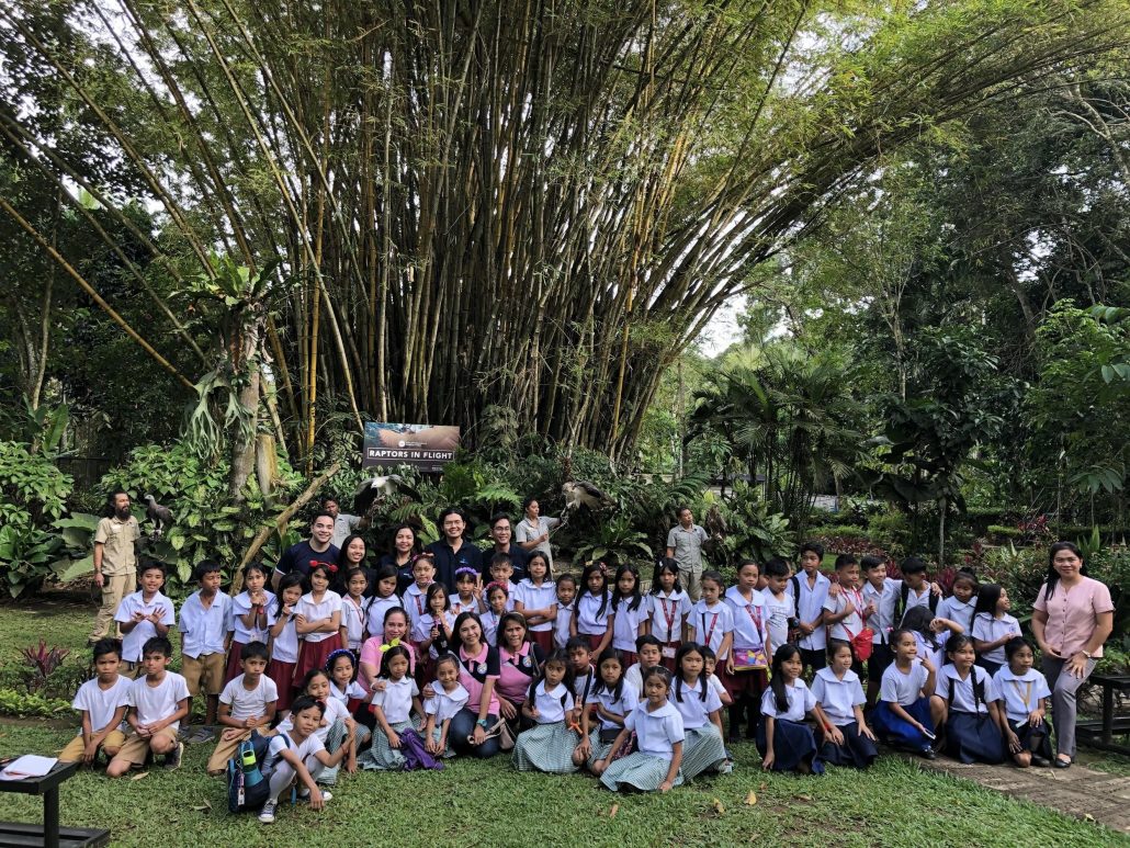 Students of neighboring communities in Malagos, Davao City gather for Pangarap’s 21st hatchday.