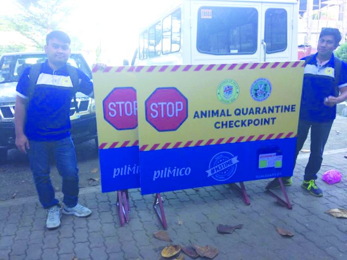 Roads in the towns of Altavas, Nabas and Buruanga have animal quarantine checkpoints in order to safeguard the people of Aklan from being infected of the African Swine Fever. OPV AKLAN