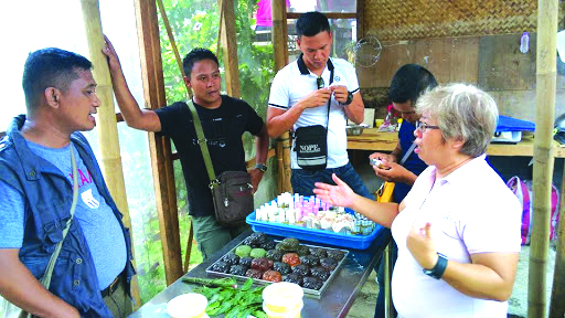 Boracay Women Producers Cooperative chairman Maria Ninfa Desiree Segovia says that the cooperative plans to use ash fall produced by the Taal Volcano as ingredient to the soap they are projecting to produce. YOURHOSPITALITYHEROES.COM