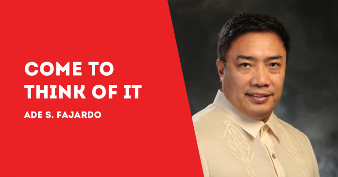 COME TO THINK OF IT ADE S FAJARDO