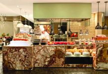 50% off buffet across 3 Marriott hotels on Feb. 20 Marriott Café is Marriott Hotel Manila’s all-day dining restaurant that features open-theatre kitchens, an impressive spread of international cuisine including an Indian station that offers Halal-certified dishes, barrels of sustainable seafood, and a mountain of meat.