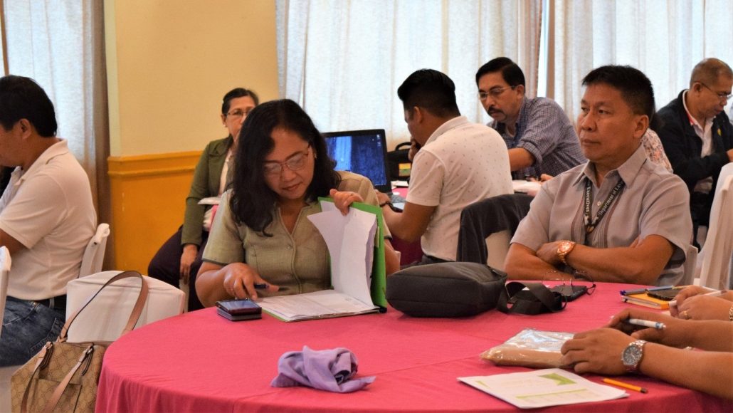 Assistant regional director Livino B. Duran with Engr. Vivien Alvarez, Chief, Original and Other Survey Services of the Department of Environment and Natural Resources, Region VI