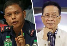 Combined photo of Police Lieutenant Colonel Jovie Espenido (left) and Presidential spokesperson Salvador Panelo.