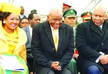 Lesotho’s first lady charged with murder First Lady Maesaiah Thabane (extreme left) handed herself in to be questioned by police in the southern African mountain kingdom. BBC